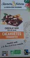Chocolat noir cacahuètes