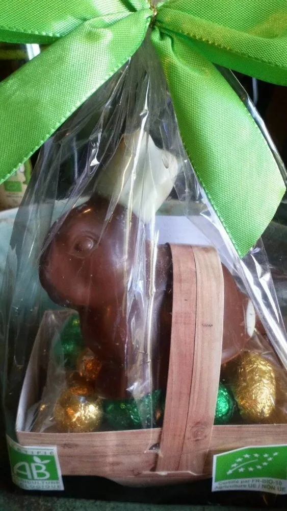 Moulage de chocolat au lait