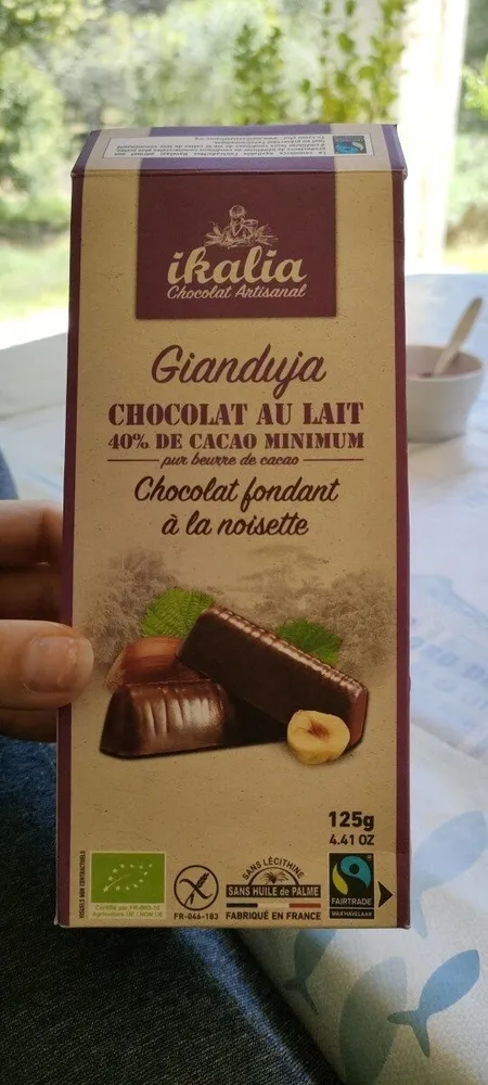 Chocolat fondant a la noisette