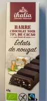 Barre chocolat noir 70% de Cacao