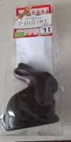 Lapin assis au chocolat noir