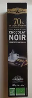 30 carrés de chocolat noir emballages individuels