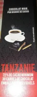 Chocolat noir Tanzanie 72%