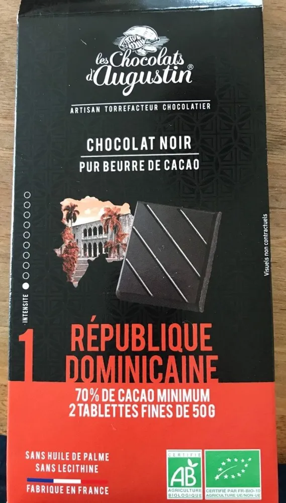 Tablette Chocolat République Dominicaine
