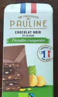 Chocolat noir 70% noisettes