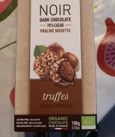 Truffes noir praliné noisette