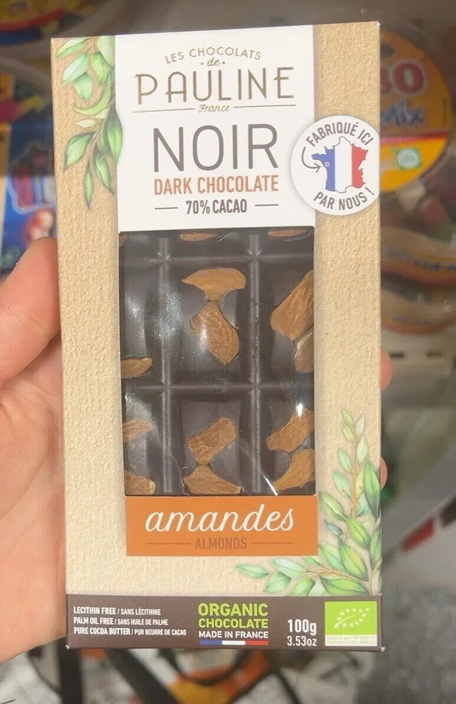 Dark chocolate 70% amandes