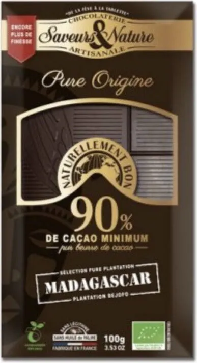 Chocolat Noir Madagascar 90%