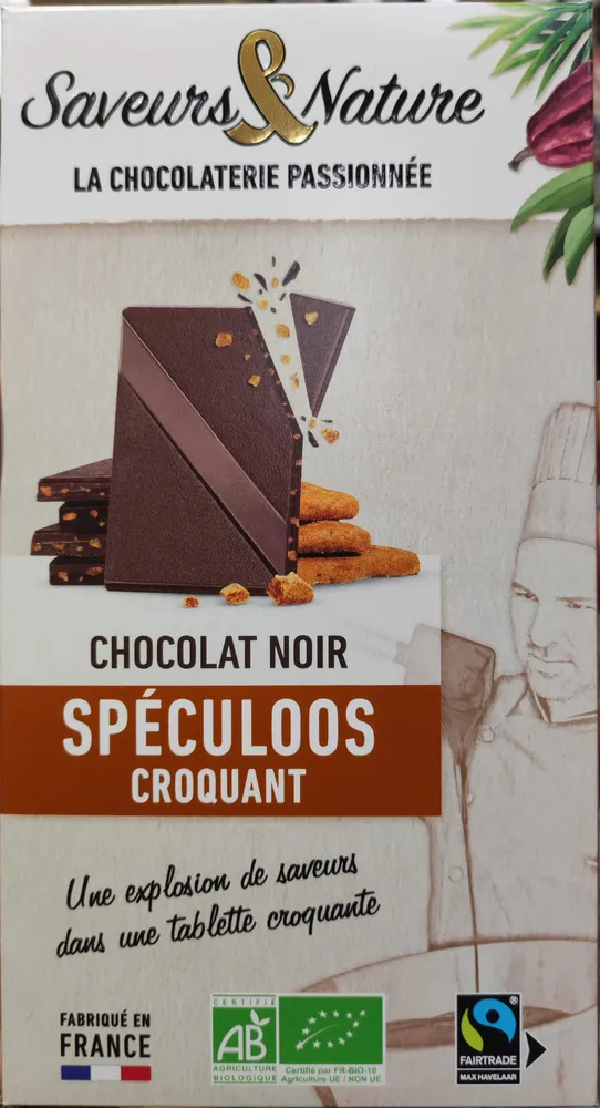 Chocolat noir spéculoos