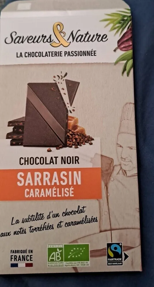 CHOCOLAT NOIR SARRASIN CARAMÉLISÉ