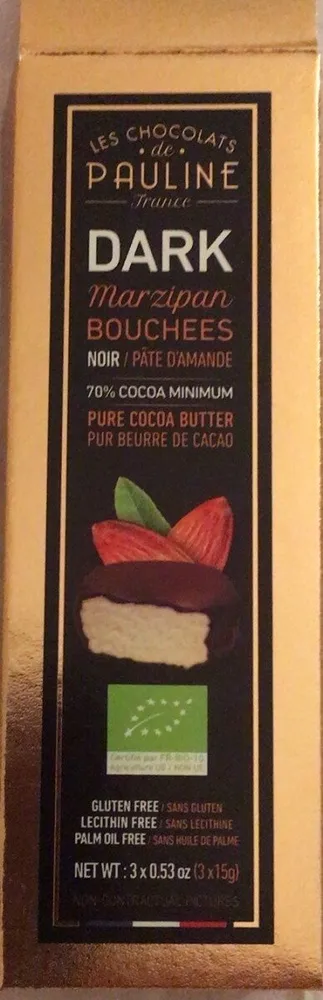 Dark marzipan bouchees