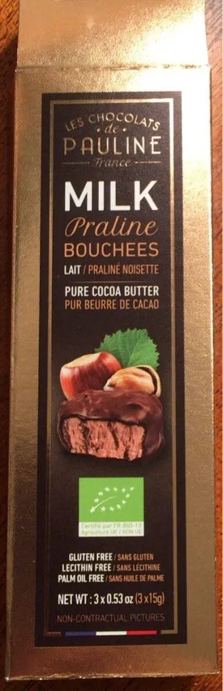 Milk praline bouchees