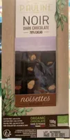 Chocolat Noir incrusté de  Noisettes