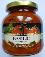 Sauce tomate à l'huile d'olive Basilic