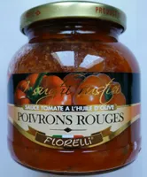 Sauce tomate à l'huile d'olive Poivrons Rouges