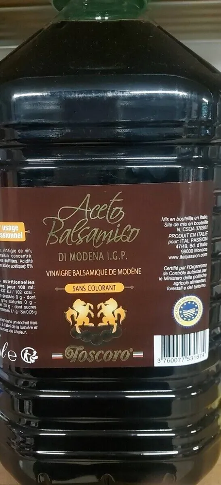 Vinaigre balsamique de modène