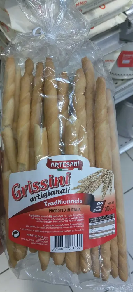Grissini Artigianali Traditionnels