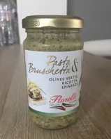 Pasta & Bruschetta Olives Vertes, Ricotta, Epinards