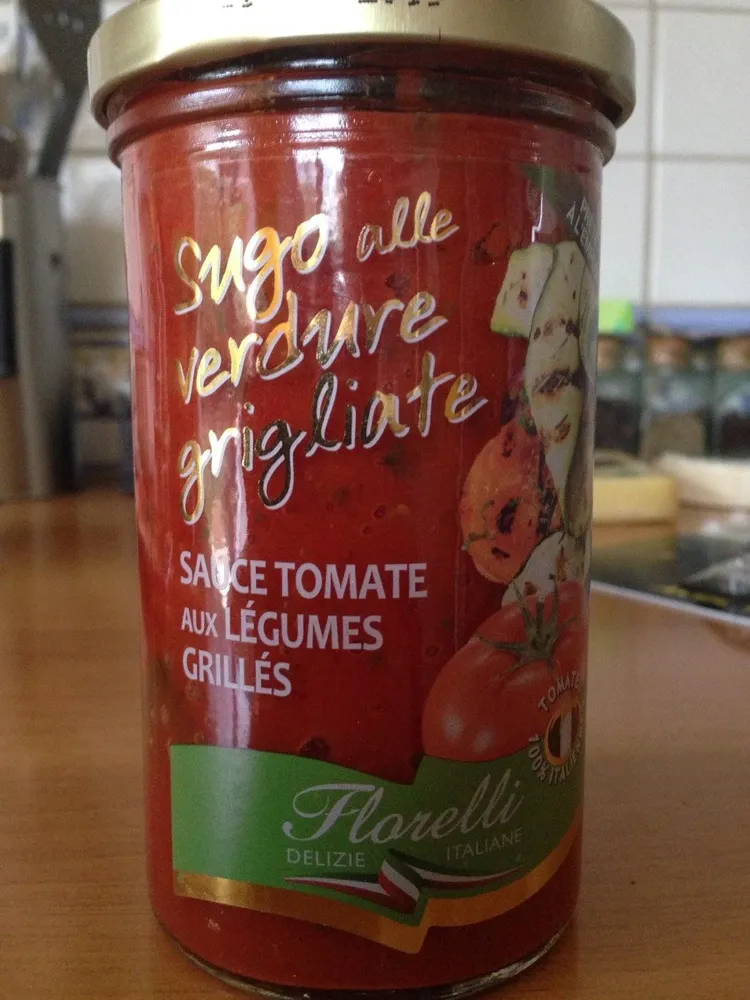 Sauce tomate aux legumes  grilles