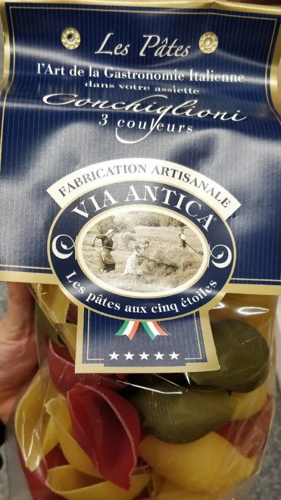 Conchiglioni 3 couleurs