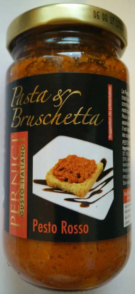 Pesto rouge - Sauce à base de tomates séchées, de basilic et de fromage durs