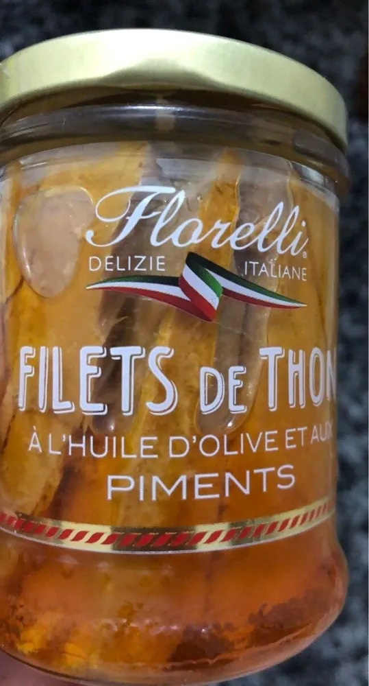 Filets de thon à l'huile d'olive et aux piments