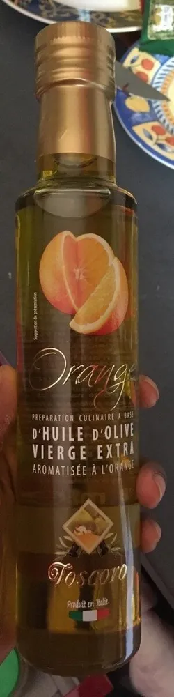 Huile d'olive vierge extra aromatisée à l'orange