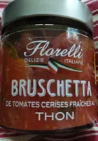 Bruschetta de tomate cerise thon