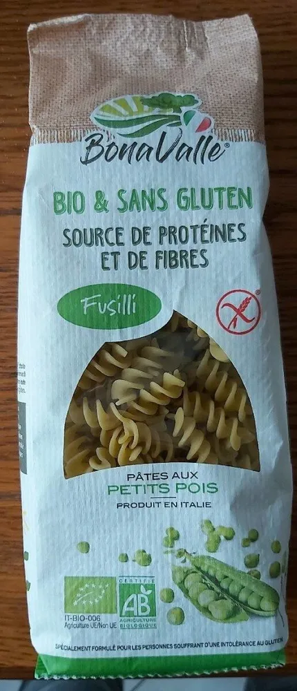Pâtes aux petits pois