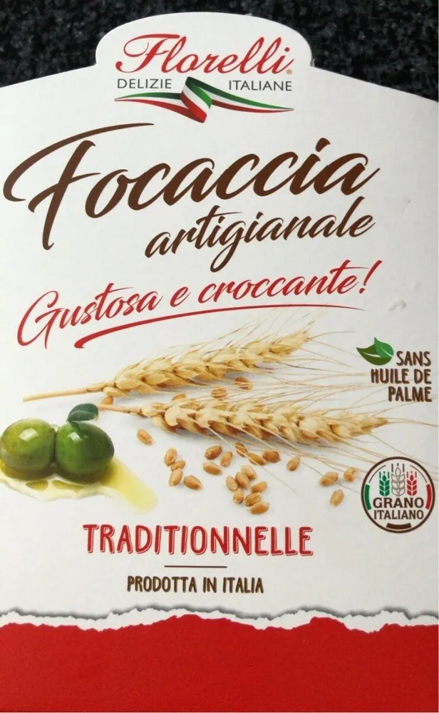 Focaccia Artigianale traditionnelle