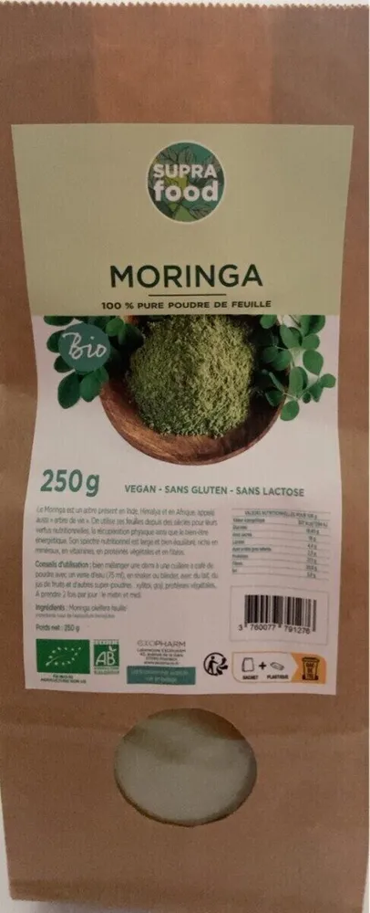 MORINGA 100 % PURE POUDRE DE FEUILLE