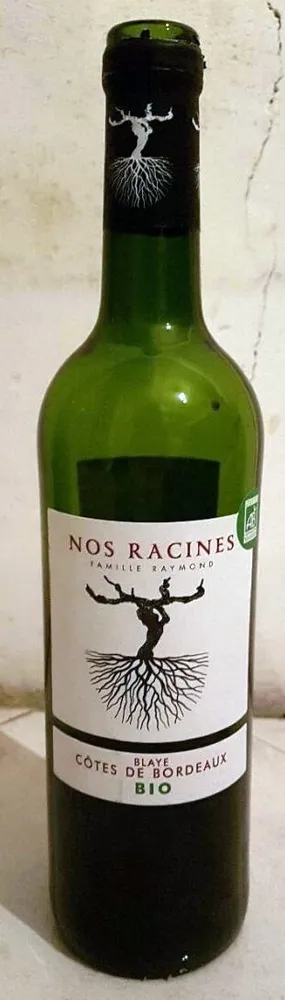 Nos racines -vin bio- côtes de Bordeaux