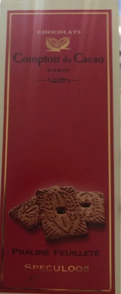Spécule os chocolat  lait fourré pralinée  feuilletée