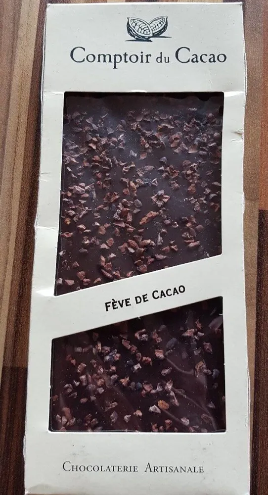 Tablette noire fève de cacao