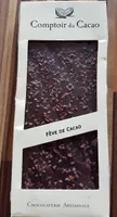 Tablette noire fève de cacao