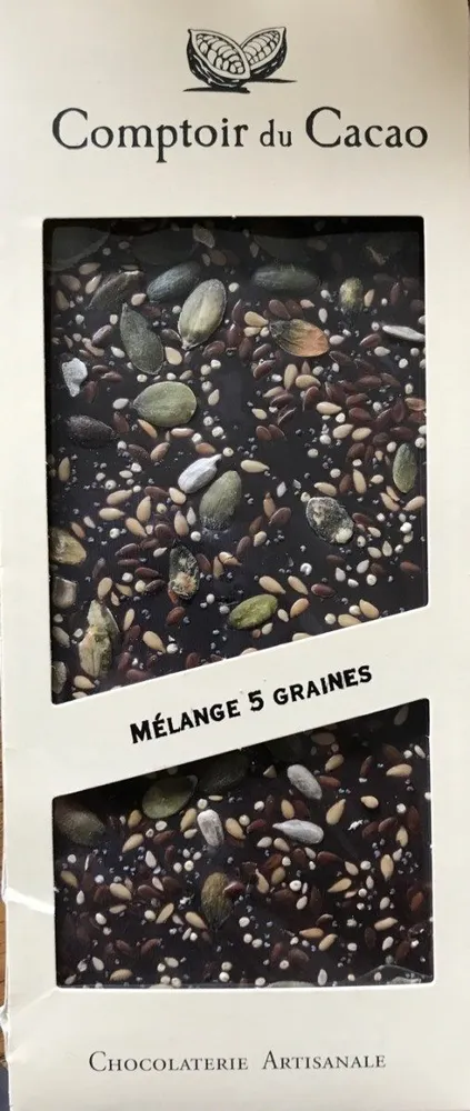 Chocolat noir mélange 5 graines