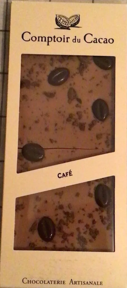Tablette chocolat blond café