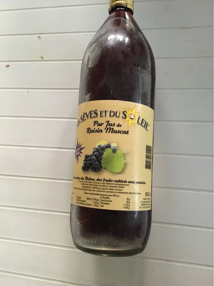 Pur jus de raisin muscat