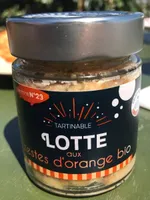 Tartinable Lotte aux zestes d'orange bio