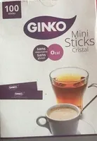 Ginko Mini Sticks édulcorant Cristal 100 sticks 80 g