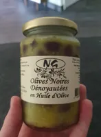 Olives Noires Dénoyautées en huile d'olive