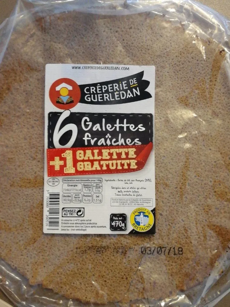 Galette fraîches sarazin