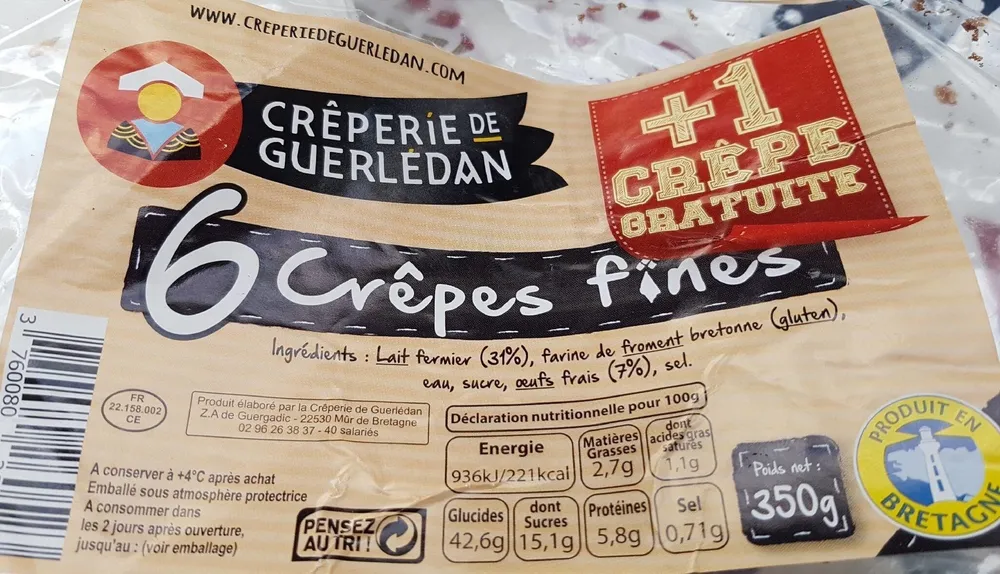 Crêpes fines