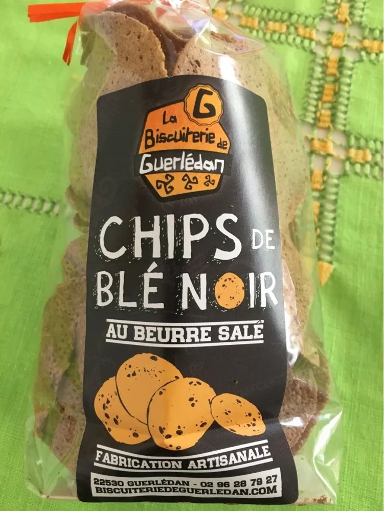 Chips de ble noir au beurre sale