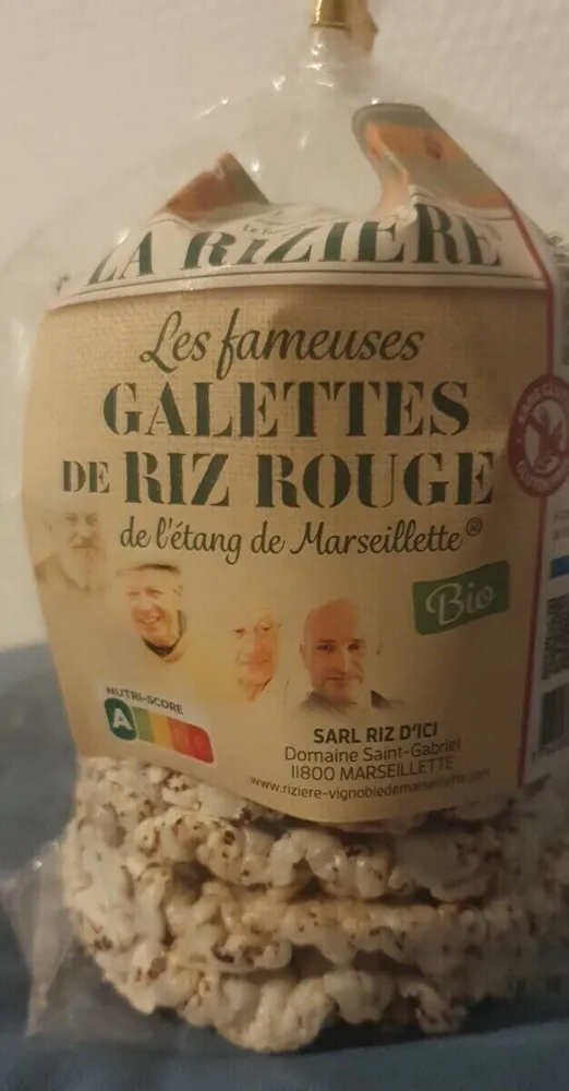 Galette de riz rouge