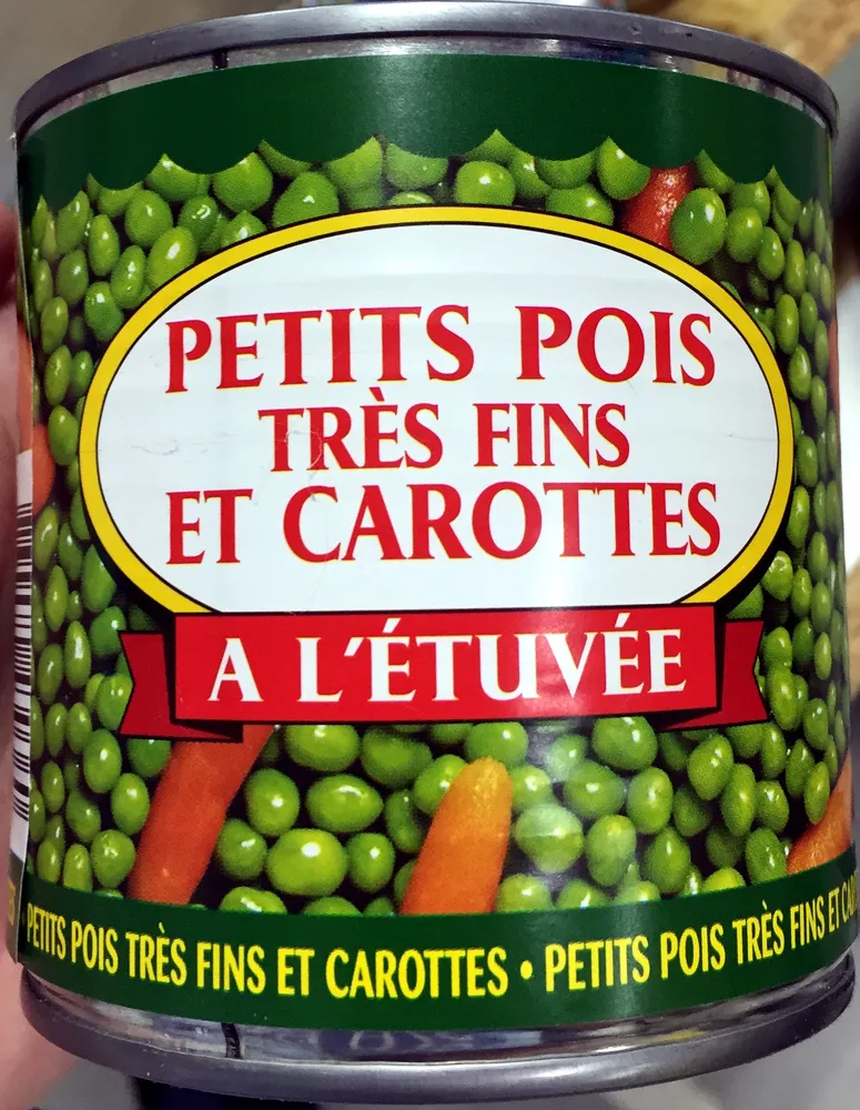 Petits pois très fins et carottes à l'étuvée