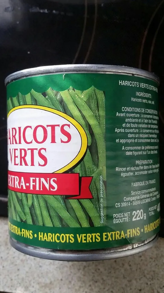 Haricots verts extra fins