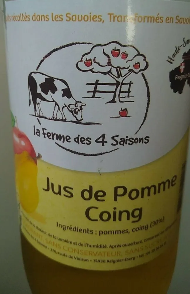 Jus de pomme coing