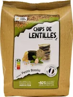 CHIPS DE LENTILLES - Saveur Pesto Basilic