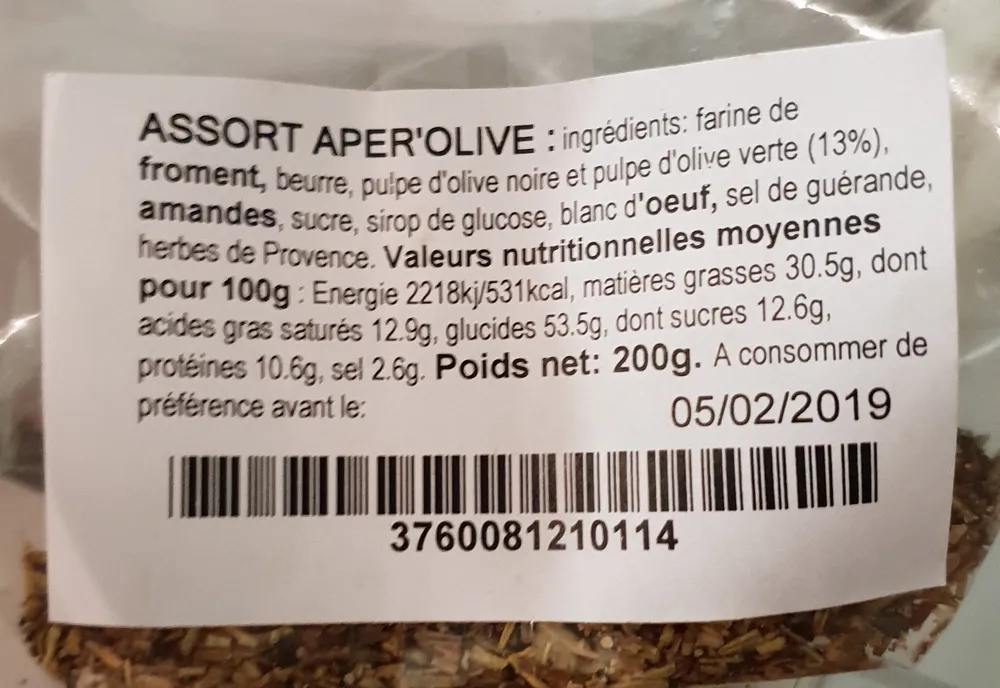 Assort aper'olive